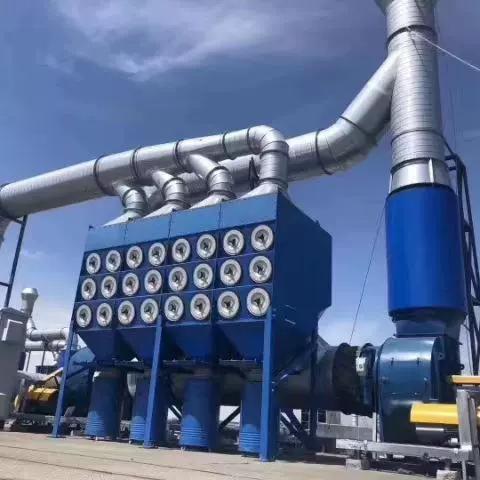 工業(yè)激光切割斜插式濾筒除塵器噴涂焊煙粉塵處理脈沖濾筒除塵器